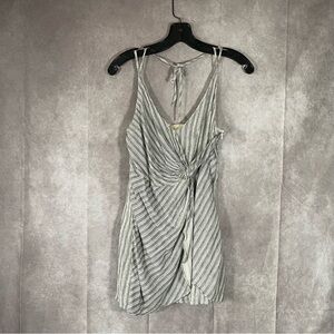 BNDI | Gray & White Spaghetti Strap Tank Top | Size Small